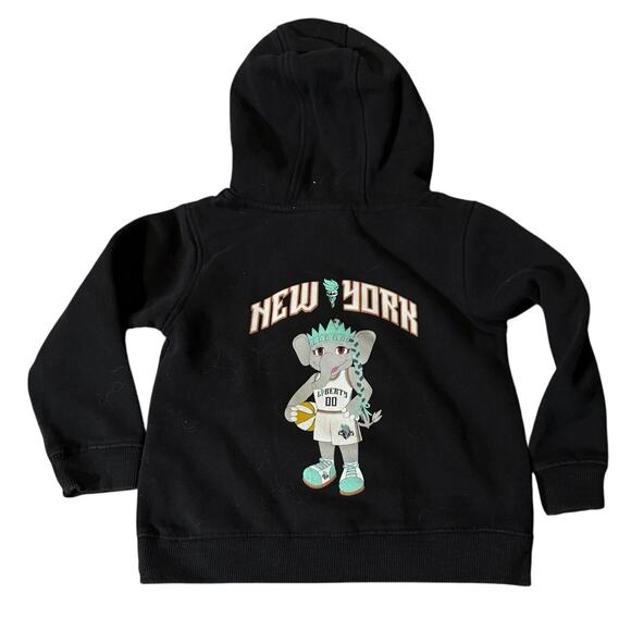 Outer Stuff New York Liberty Basketball Size Small 4T Black‎ Hoodie Sweatshirt - Picture 1 of 5